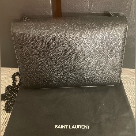 Saint Laurent $2200 | Kate Small YSL Crossbody in Grained Leather | Full Set! - Picture 14 of 17